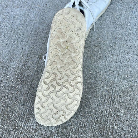 BIRKENSTOCK WHITE LEATHER TIE SNEAKERS SZ 41 US/8-8.5 Arran - Picture 7 of 7